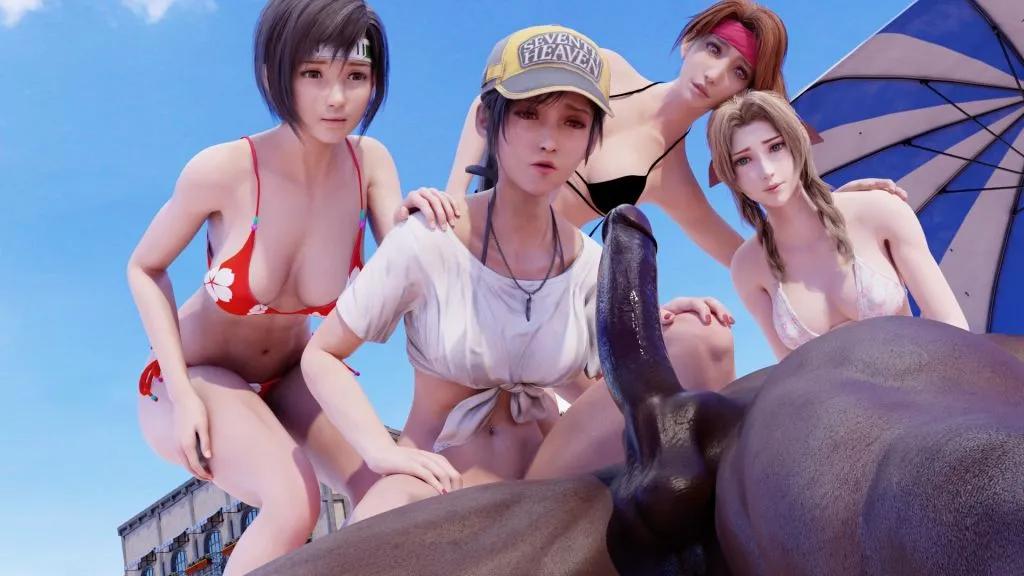 [Vatiwah] FF7 Tifa Lifeguard FULL animation
