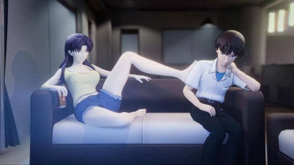 [AmateurThrowaway] Evangelion – Average Evening at Misato’s [FUTA]